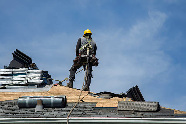 Professional Gutter Installation technician working in Talent, OR